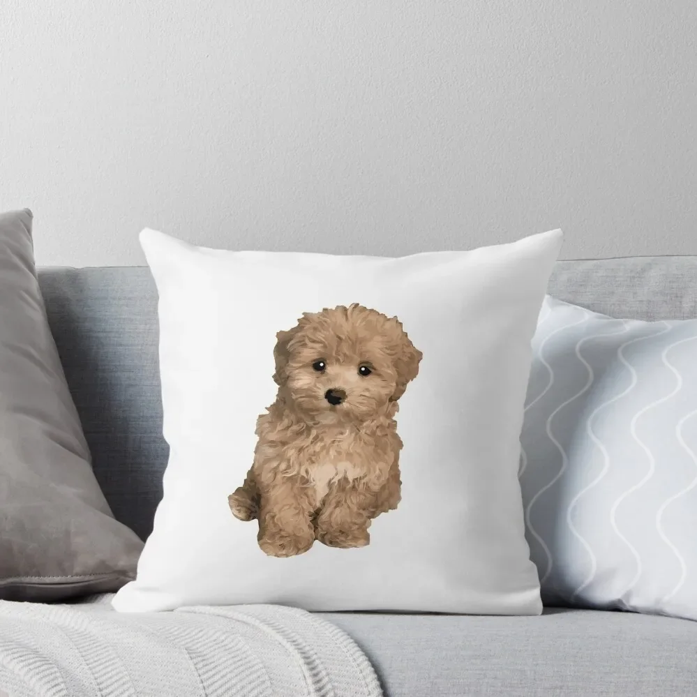 

Cute Adorable Maltipoo Throw Pillow Cushions Custom Cushion pillows decor home Christmas Pillow Covers pillow