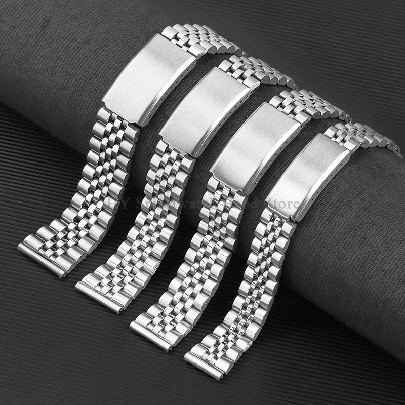 Stainless Steel Watch Strap for Seiko for Omega for Rolex Sport WristBand Replacement Men Bracelet 12mm 14mm 16mm 18mm 20mm 22mm