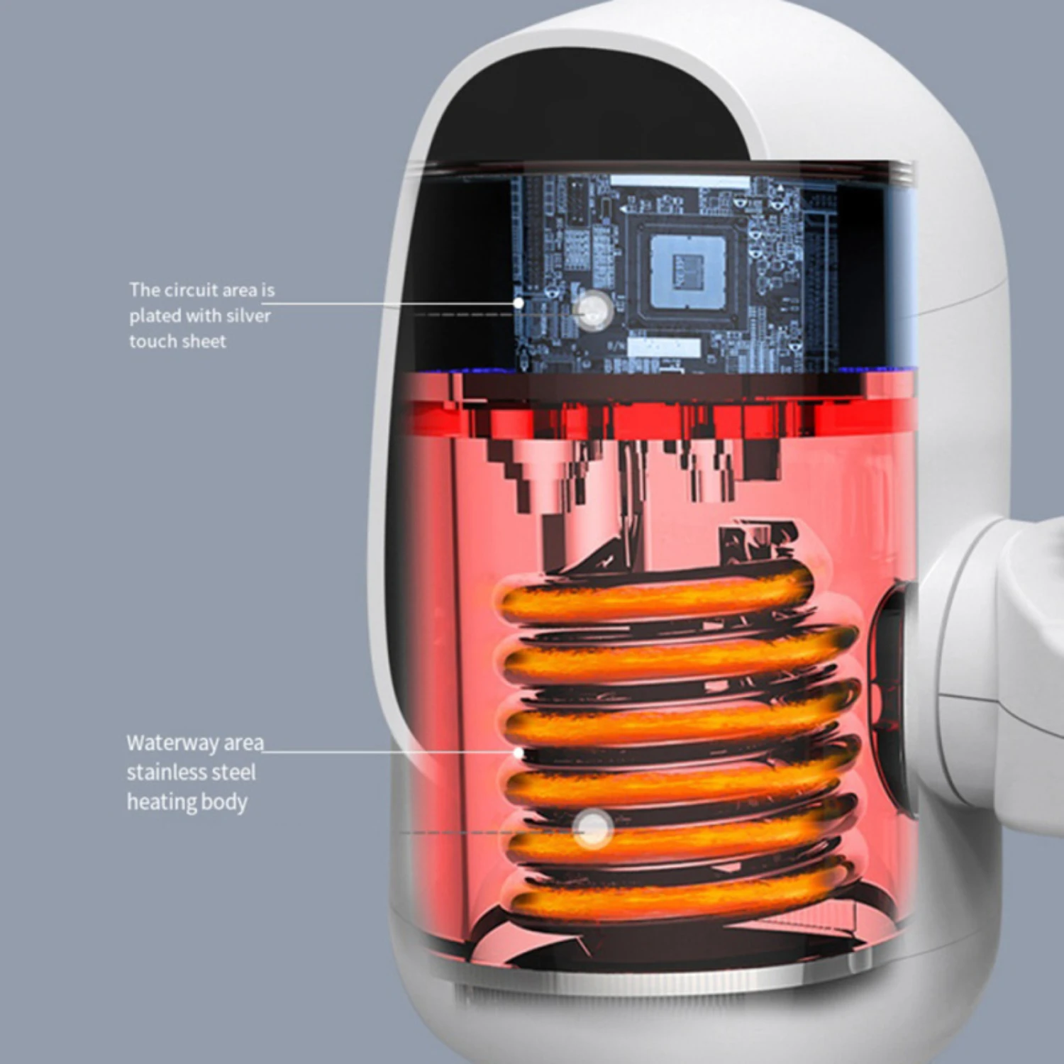 3000W Mini  Instant  Heater 220V 110V Heating Faucet for Tap Tankless Kitchen Bathroom Hot  Digital Display온수기