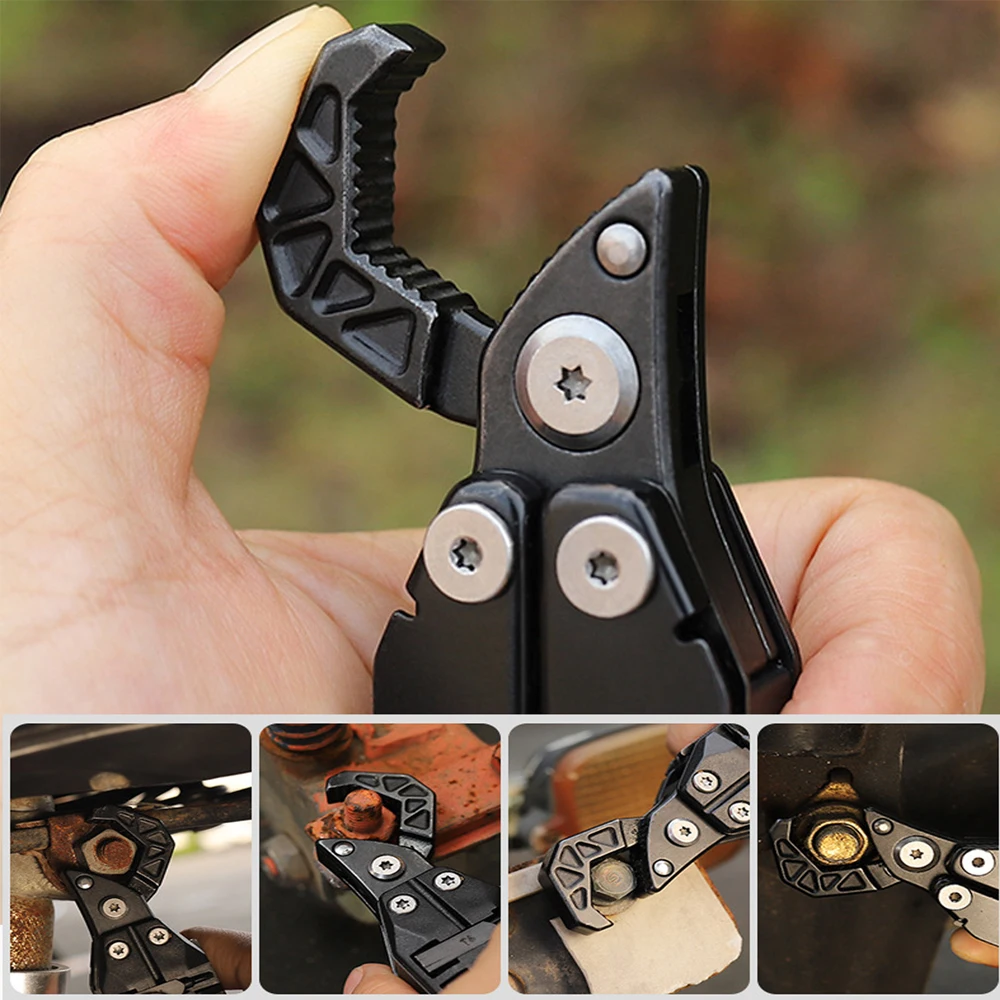 16-in-1 Multi Tool Folding Knife 420 Steel Multitool Wrench Screwdriver Combination Tools Perfect Multi-Tool for Survival