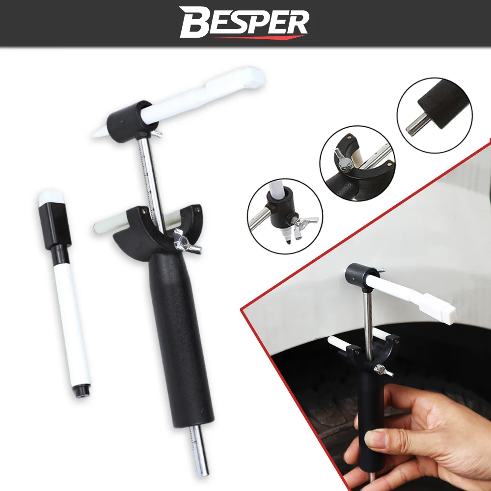 Car Wheel Eyebrow Scriber Auto Sheet Metal Dent Repair Tool Data Recovery Wheel Eyebrow Rib Line Parallel Drawing Marker Pen