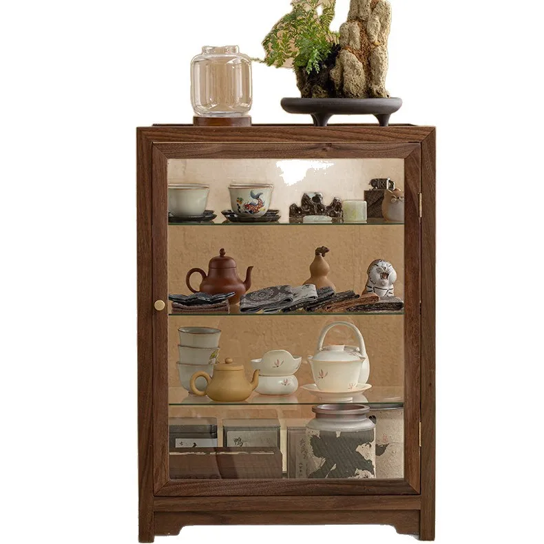 Display cabinet Tea set Storage cabinet Desktop rack Locker