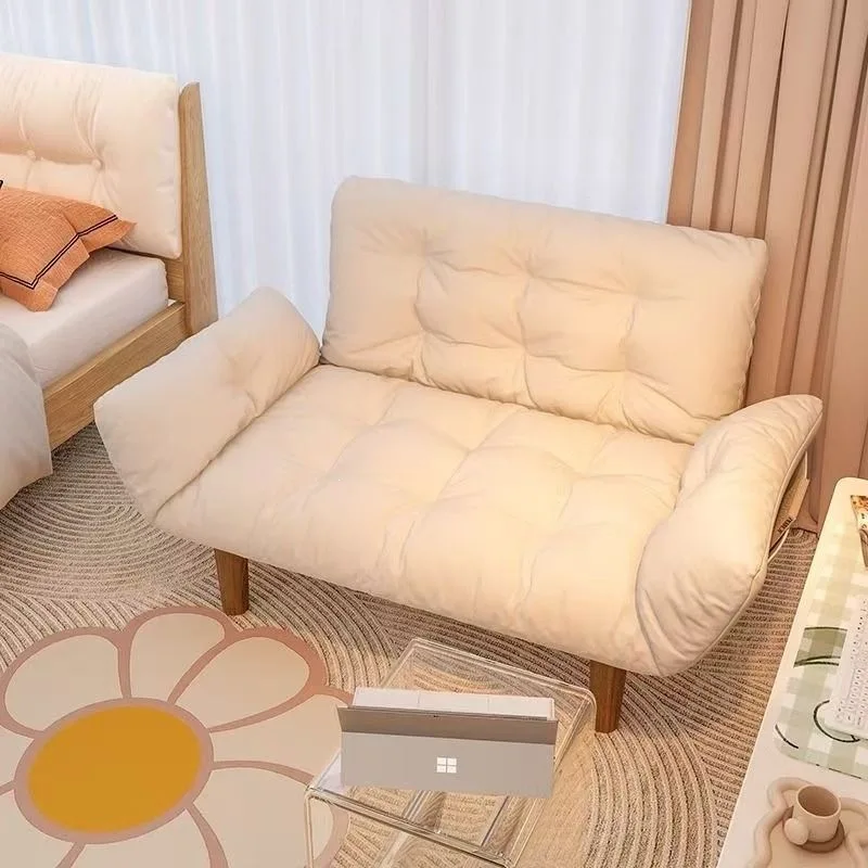 Lazy sofa double rental bedroom small apartment Internet celebrity tatami balcony leisure folding sofa bed recliner