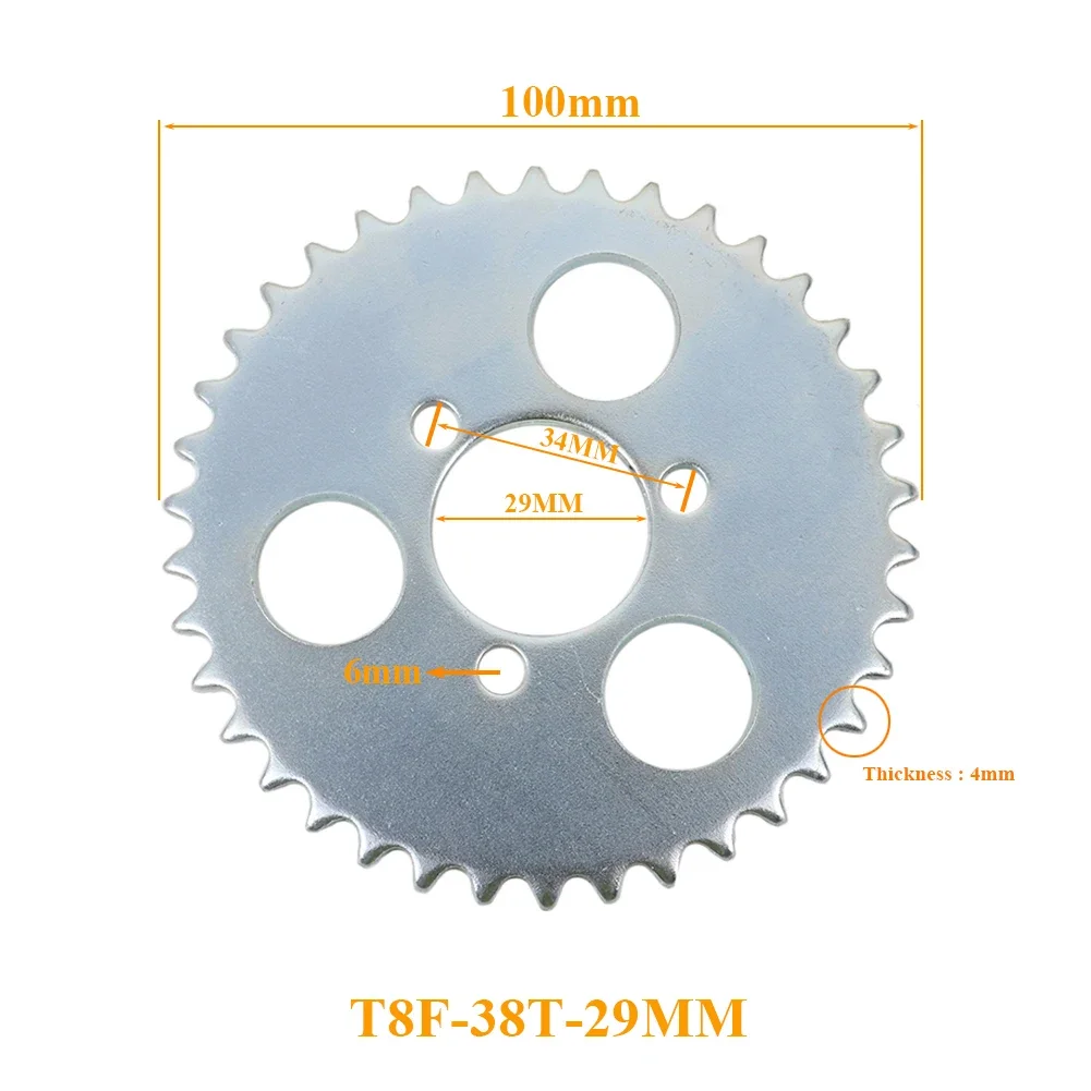 35 38 44 54 64 74 Tooth 44T 54T 64T 74T T8F 35MM Rear Sprocket Mini Moto ATV Quad Dirt Pit Pocket Bike Cross 47cc 49cc Parts