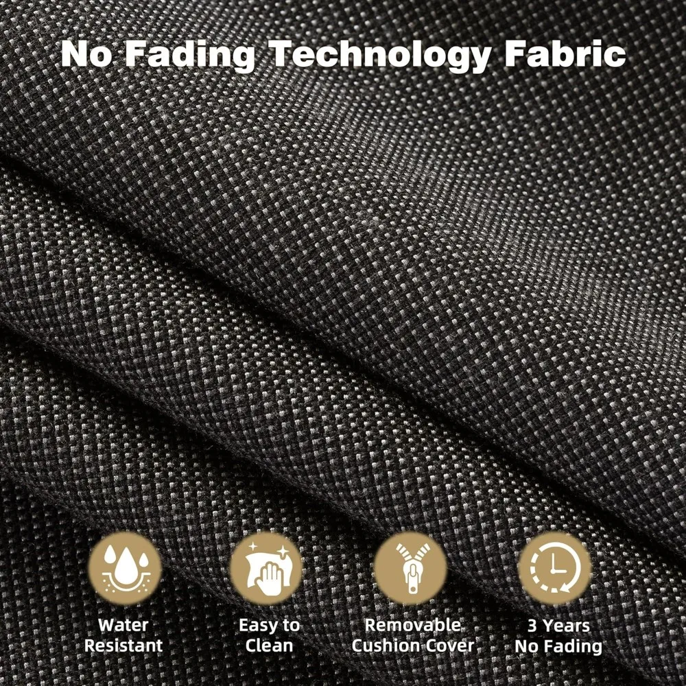 Patio Furniture Sets 7 Pieces Outdoor Sectional Rattan Sofa Manual Weaving Wicker Patio Conversation Set with Ottomans and T Cus