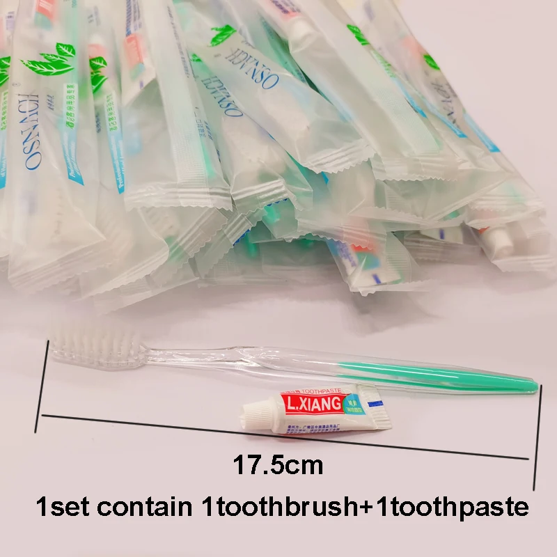 Free Shipping Green Toothbrush Toothpaste Dental Kit Hotel Supplies Personal Care Cleaning Beauty Salon Private Appliance Dent