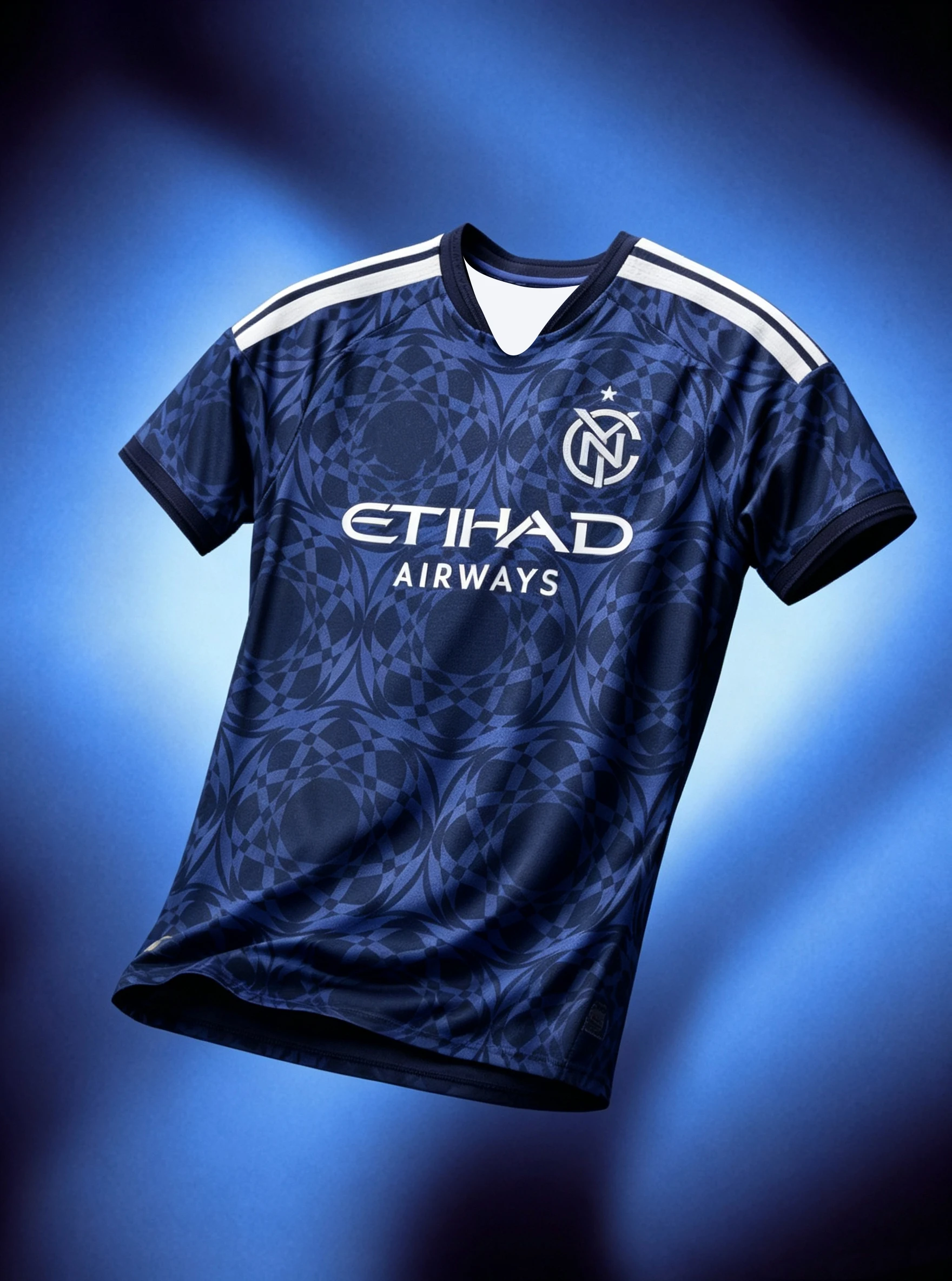 New York City FC 2026 Jersey, 3D Printed Quick-Dry Breathable T-Shirt, Men and Women Mesh Football T-Shirt Top
