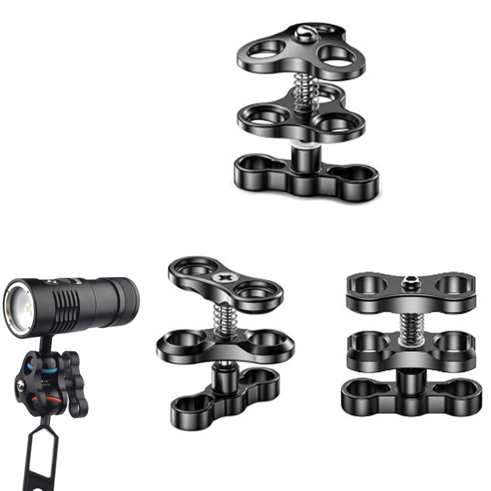 

Aluminum Ball Head Butterfly Clip Diving Light Arm 360 Degree Clip Adapter Bracket Holder for GoPro DJI OSMO Action Insta360