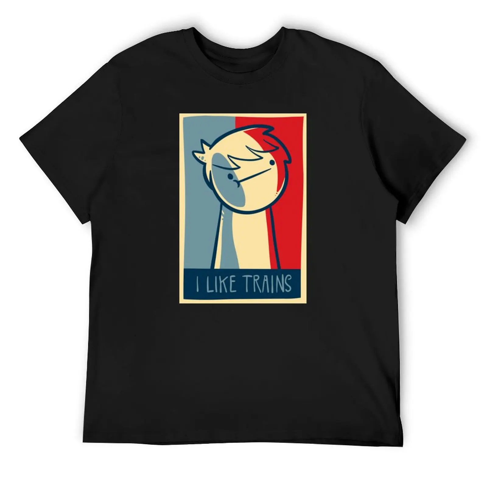 

I LIKE TRAINS ASDF MOVIE 1 T-Shirt korean fashion customizeds kawaii clothes mens tall t shirts
