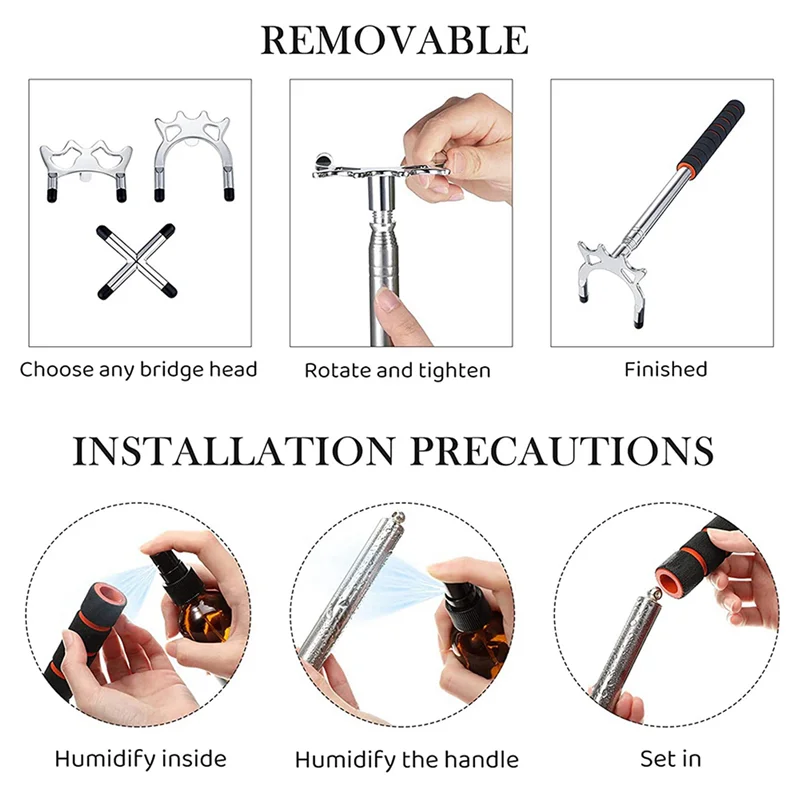 

B93B-выдвижной бильярдный кий с 6 шт. съемной латунной головкой моста, аксессуары для бильярдного стола, серебро