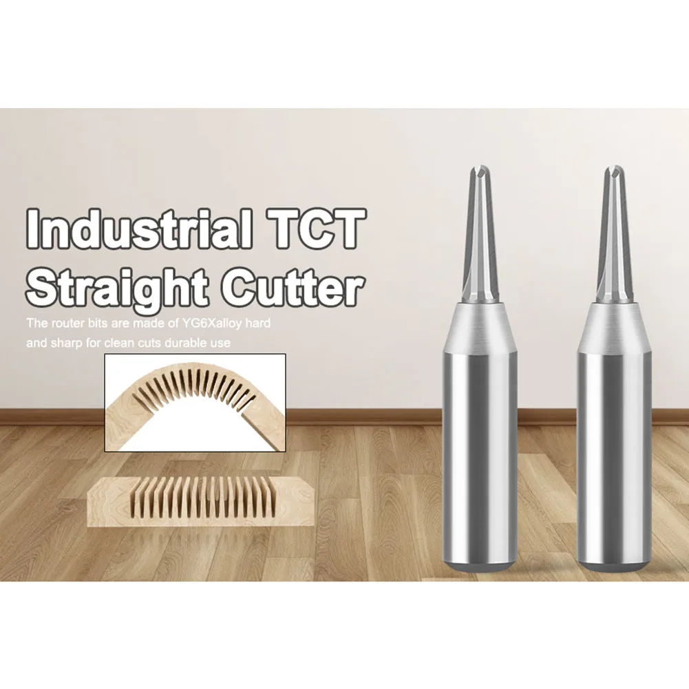 TCT Round Bottom V-Groove Router Bit 12mm, Carbide Woodworking Cutter For Furniture Decoration And Pattern Engraving,
