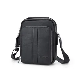 2024 New crossbody bag shoulder bag Men's commuter backpack chest bag Trend mobile phone bag Small crossbody bag retro