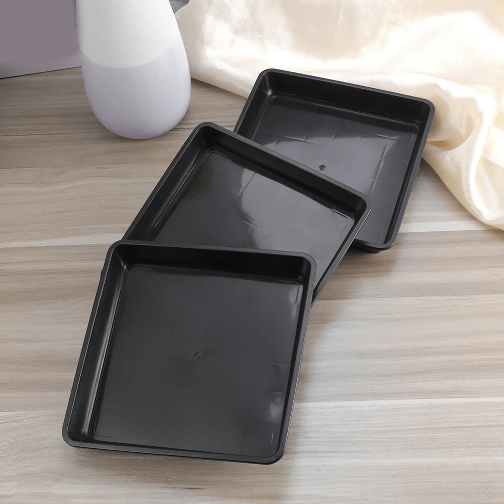 

15pcs Plant Saucer Square Drainage Tray For Indoor Outdoor Plants Bonsai Flowerpots Durable Plastic Planter Trays Garden