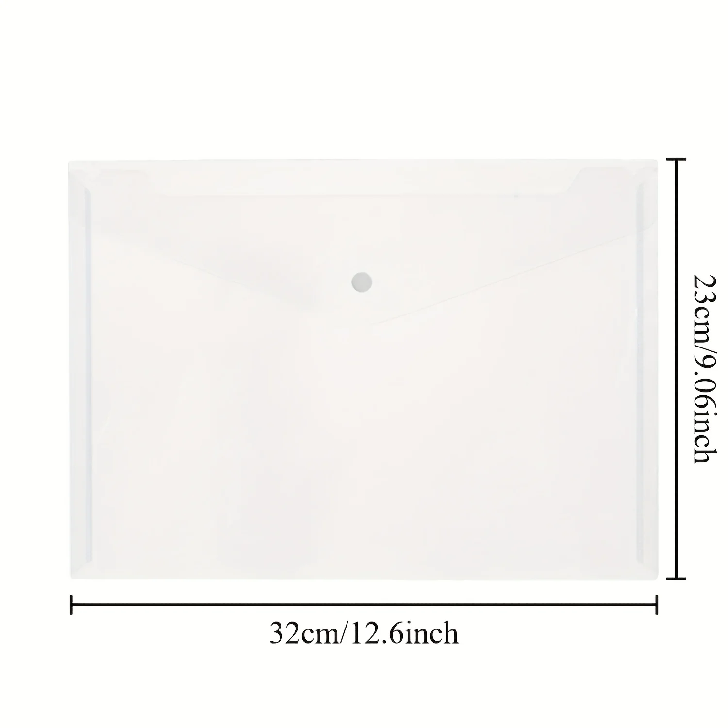 Clear Plastic Wallets A4-30 Pack Plastic Folders Document Wallets Files Popper Wallets