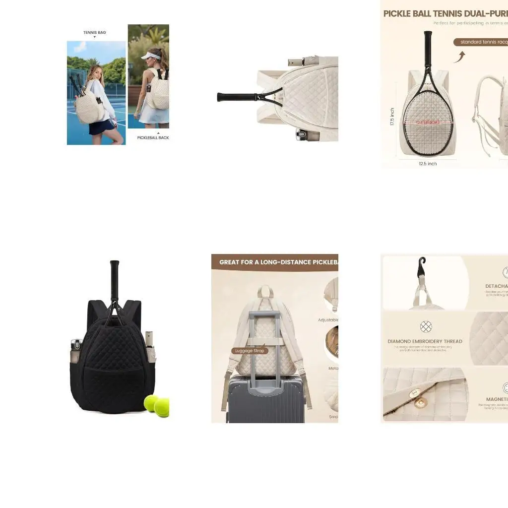 

652f большие теннисные спортивные сумки удобный плечевой ремешок с несколькими карманами