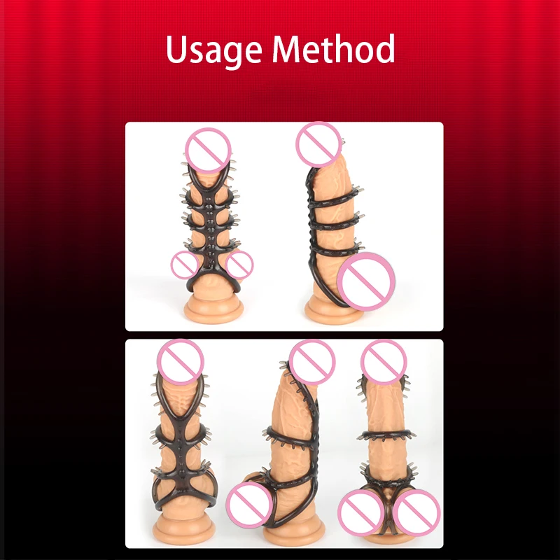 Silicone Penis Ring Adult Men Ejaculation Delay Dick Cock Enlargement Durable Sex Toys For Male Sex Ring Stimulating Vagina
