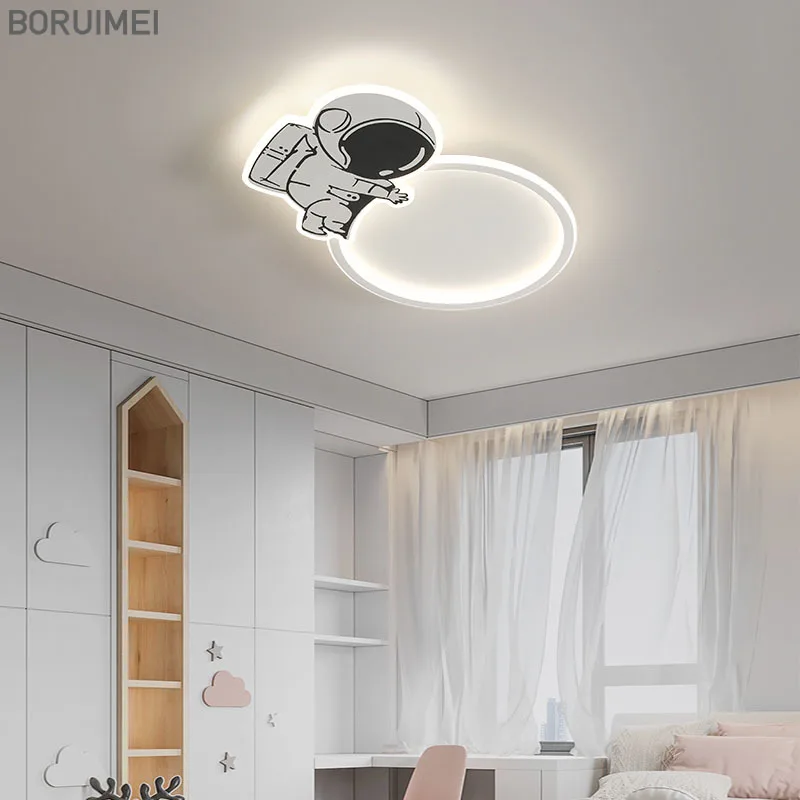 

Modern LED Ceiling Lamp For Living Room Bedroom Astronaut Home Decorations Kitchen Room Trichromatic Light Indoor Lights Fixture