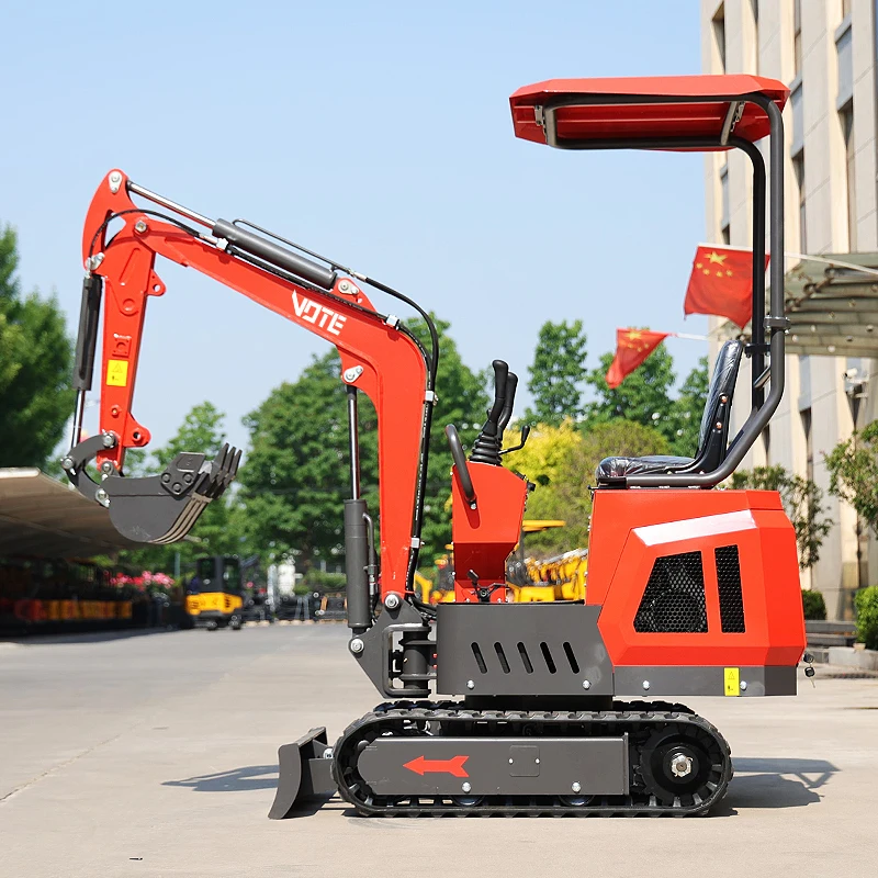 China Factory Mini Crawler Excavators 1000kg For Garden Low Price Mini bagger Machine customized Portable 1 Ton Small Bagger