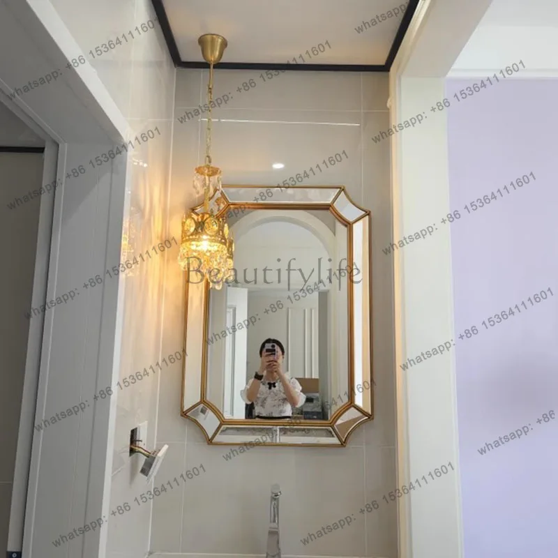 Cheap Creative Mirror Accent Luxury Long Design Interior Salon Fashion Girls Aesthetic Mirror Hanging Espelhos Home Decorations