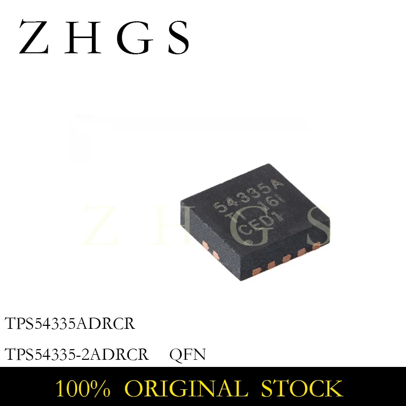 5Pcs TPS54335ADRCR TPS54335-2ADRCR VSON-10 54335A 543352 TPS54335 54335 QFN silk screen synchronous step-down converter NEW