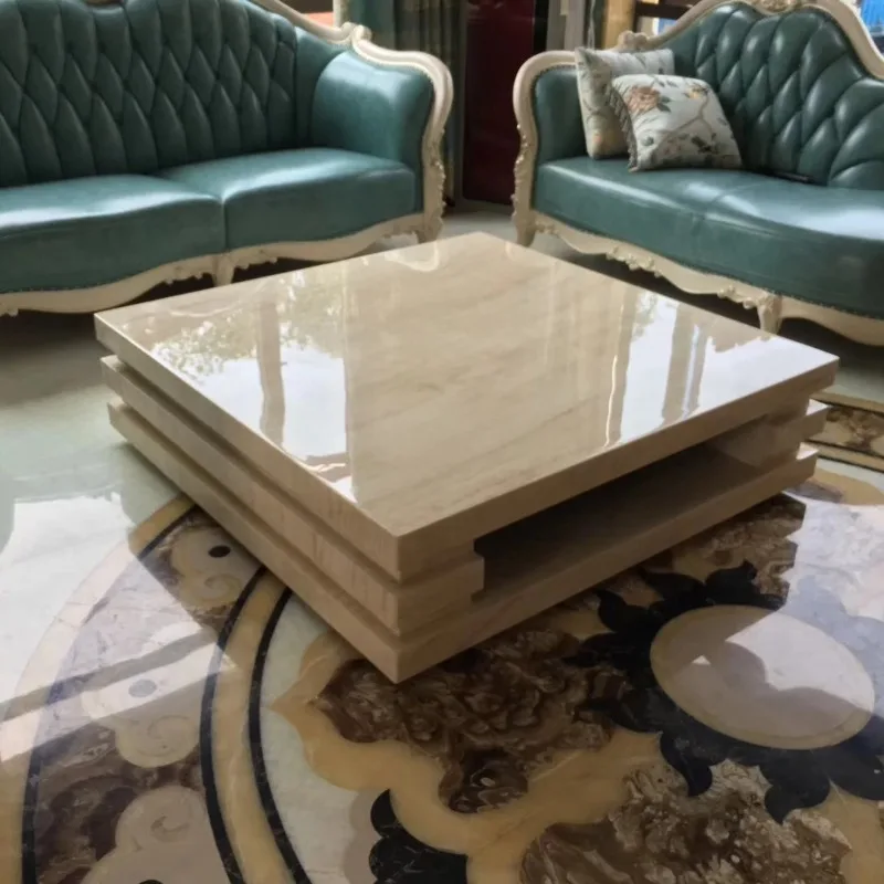 white travertine marble coffee tables, stone center table