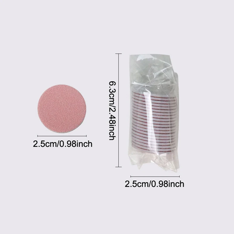 20 قطعة المتاح باديكير طحن الملفات استبدال الصنفرة الجلد الميت الملمع إهاب الكالس إزالة منصات القرص قدم أدوات العناية