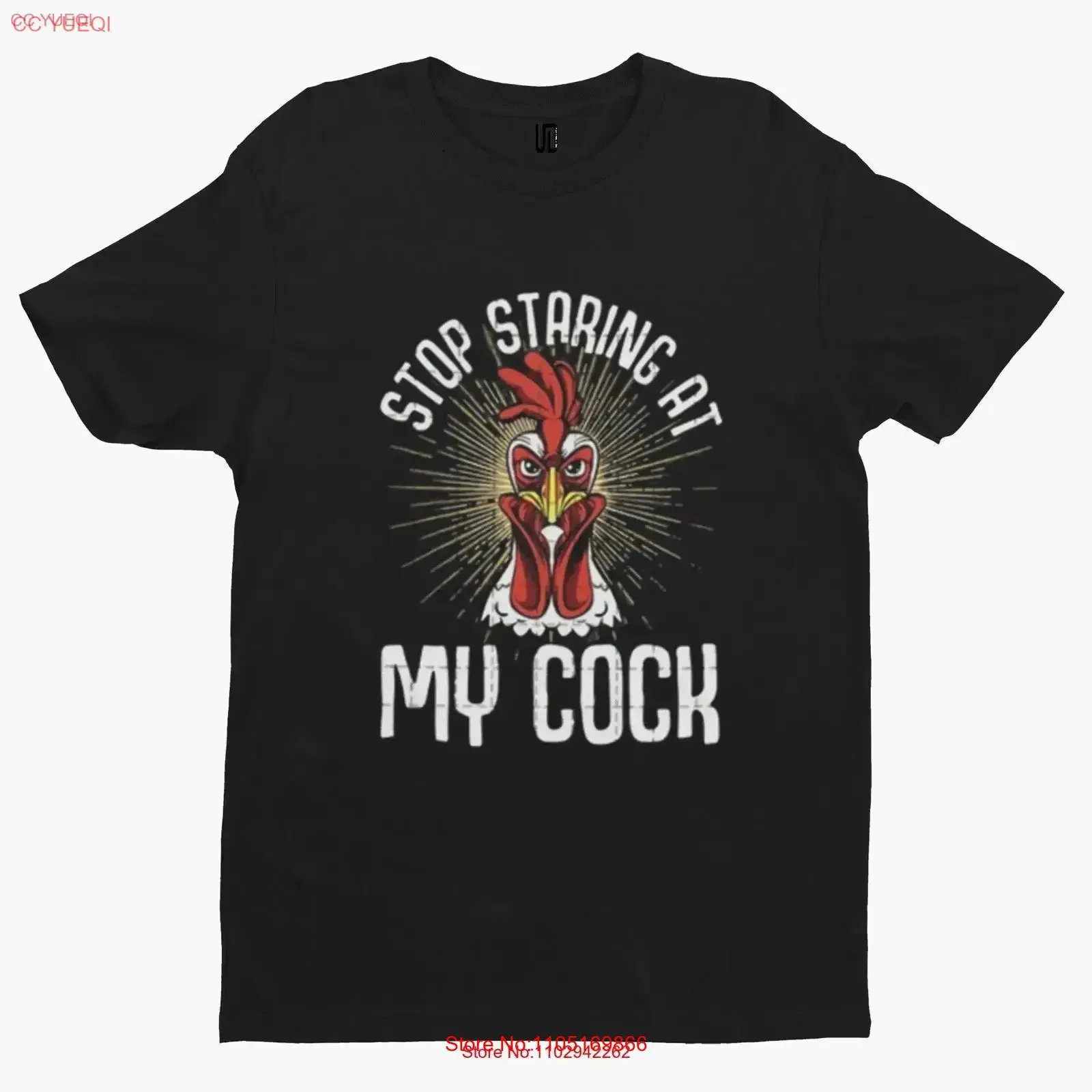 Stop Staring At My T Shirt Comedy Funny Film Movie TV Novelty Adult vintage Washed Casual fashion streetwear Unisex Comfortable