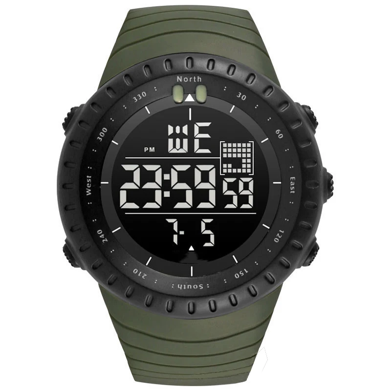 YIKAZE Military Men Sports Wristwatch Digital Multifunction Men's Watches Waterproof Clock Student Electronic Watch for Man