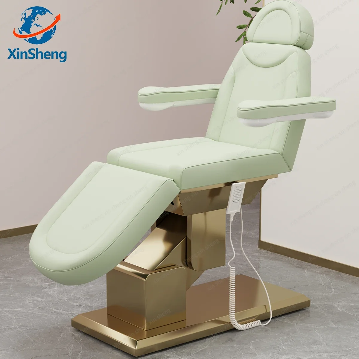 XinSheng Electric Lift Adjustable Chair Beauty Care Bed SPA Salon Store Beauty Industry Furniture Check & Diagnose Patient Seat