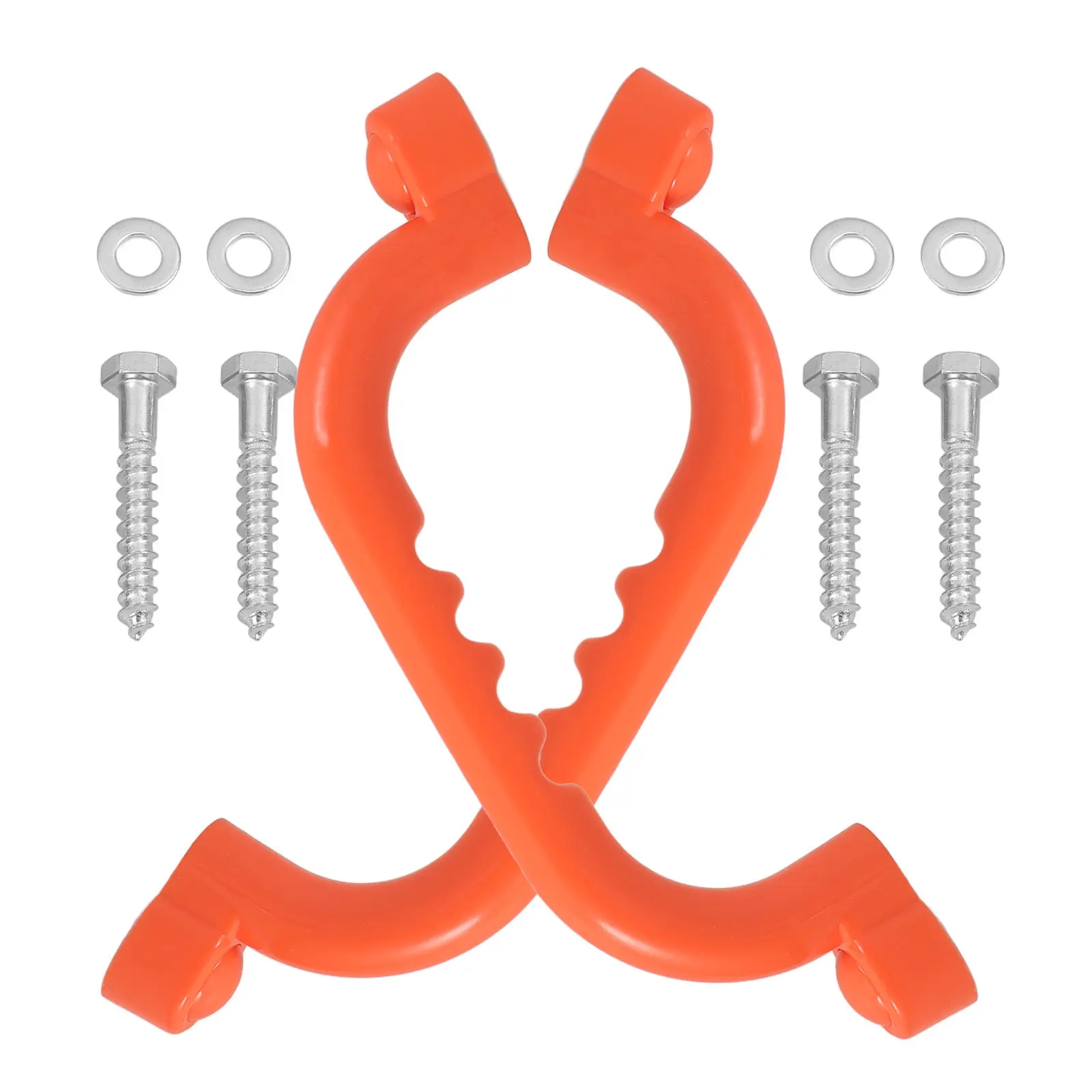 

2 шт. гладких нескользящих пластиковых ручек-поручней для детских игровых комплексов, лазалок и душевых кабин