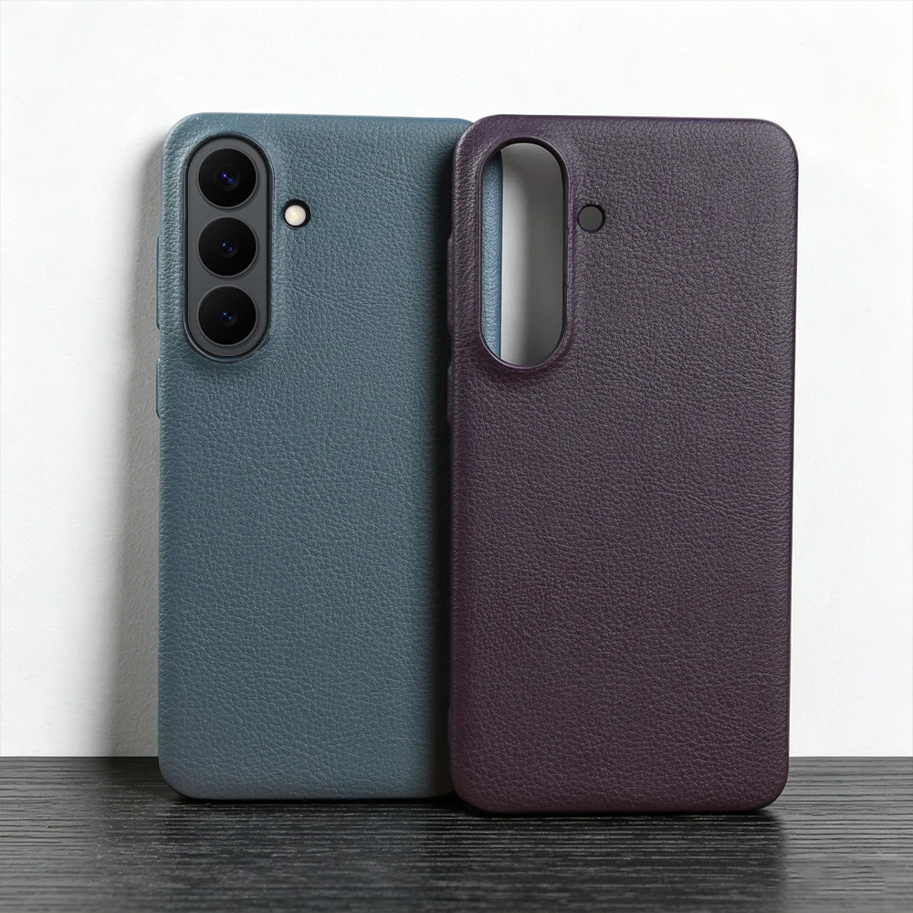 

Premium Leather Phone Case For Samsung Galaxy S26 Plus S25 Edge S24 S23 S22 S21 FE S20 Note 20 Ultra Back Cover Case Coque Funda