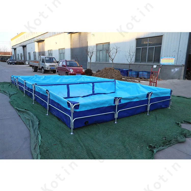 2023 Hot selling RAS fish farming tank flexible Tarpaulin fish tank aquaculture fish pond for sale