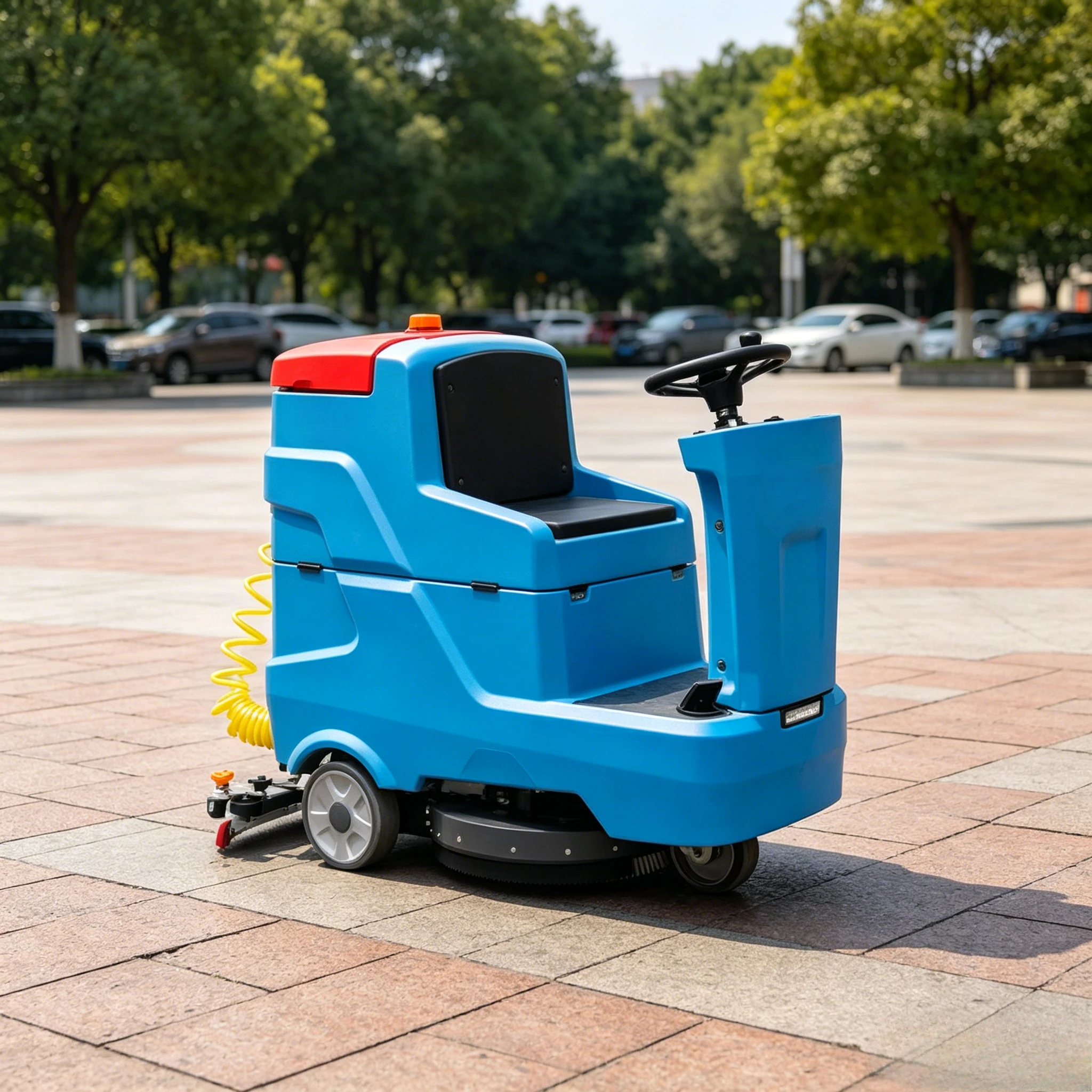 Floor Scrubber for Tile 17 Inch Walk Behind Scrubber with Brush for Concrete Marble Floor Cleaning Customized