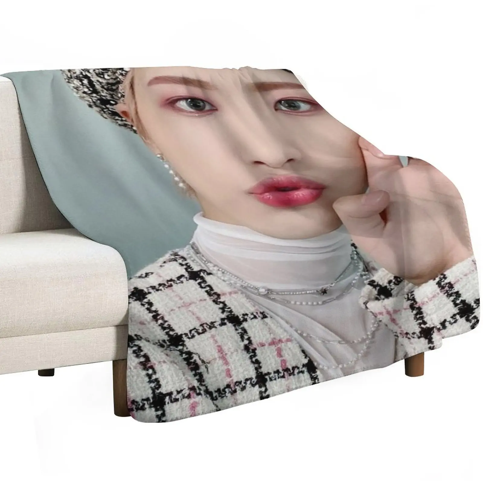 

ATEEZ Seonghwa Throw Blanket Shaggy sofa bed Bed Heavy Blankets