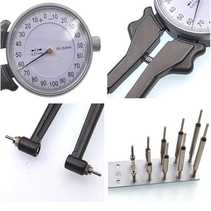 Imagem -05 - Pinça Interna Dial Interno Medidor de Espessura Faixa de Medição 001 mm 828 mm 55153 mm Tip Probe