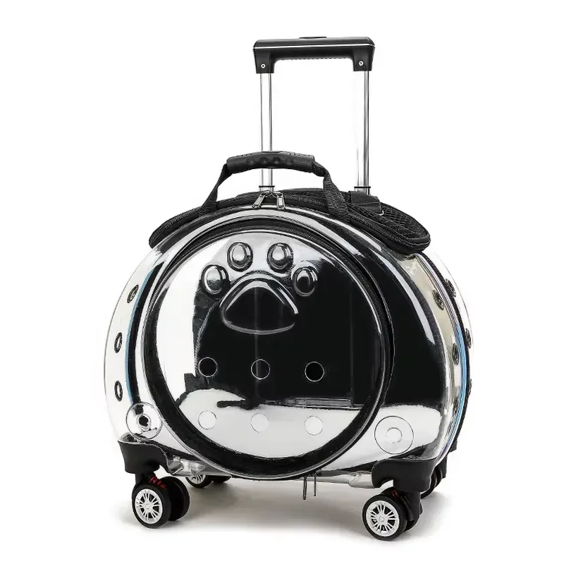Hot Sale Airline Approved Dog Travel Pet Trolley Case Travel Transport Bag Carrier Dog Backpack Luggage Box With Wheel