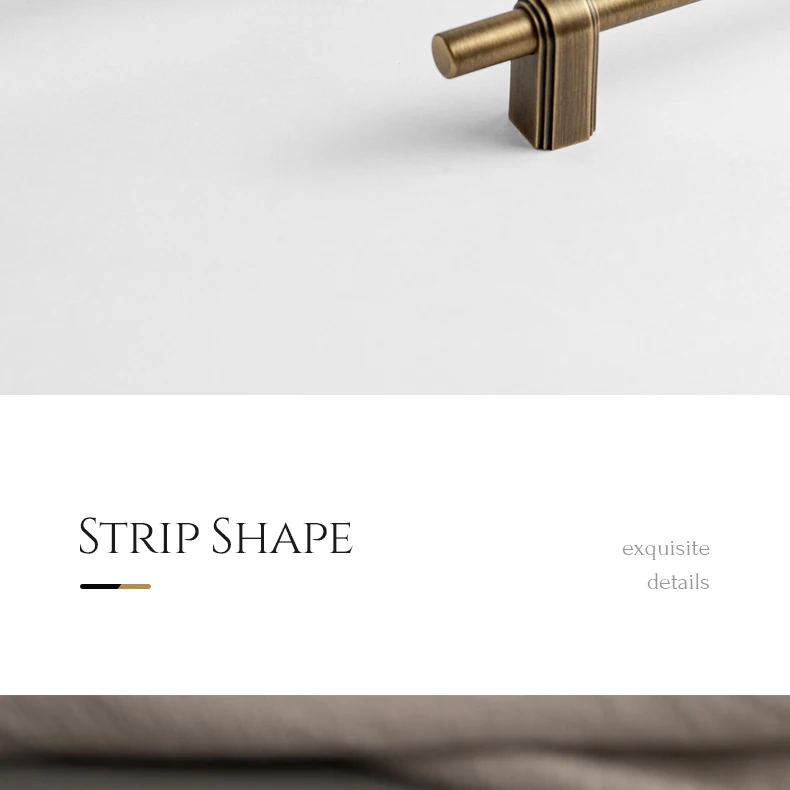 Antique brushed brass wardrobe pull and cabinet knob — supplier illustration 18