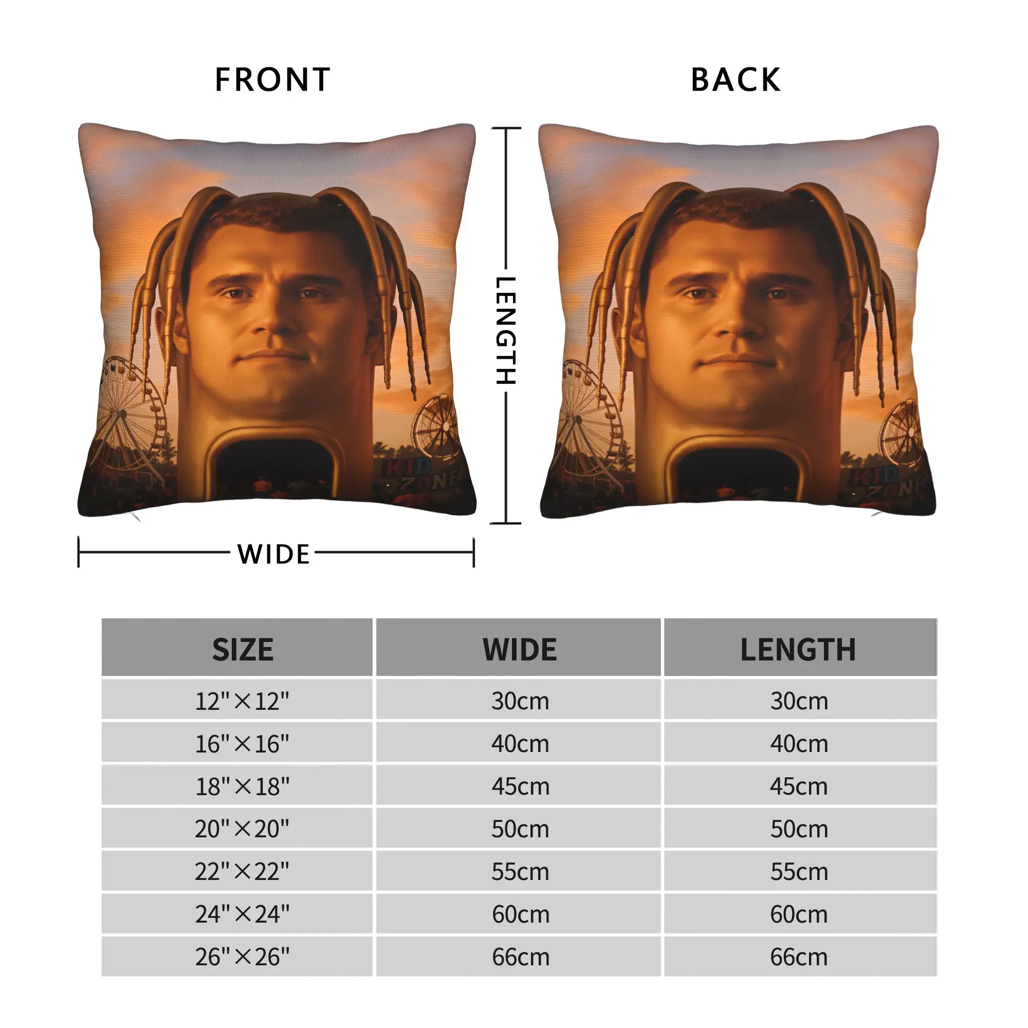 Funny Charlie Kirk Angelic Advocate  Pillow Case  Custom Pillow Cover Novelty Cushion Cover For Sofa Home Decoration