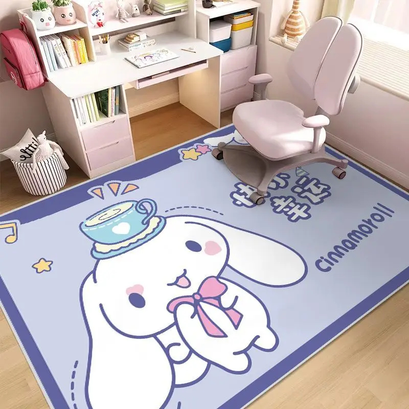 Sanrio Cartoon Kuromi dywan do salonu Cinnamoroll kryty dom kuchnia dywan antypoślizgowy dziewczyna Anime mata podłogowa do sypialni