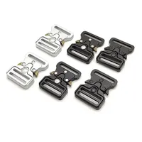 1/2pcs ID20/25mm Metal Automatic Release Buckles Belt Adjustment Buckle DIY Multifunctional Outdoor Strap Band Snap Hook Clip