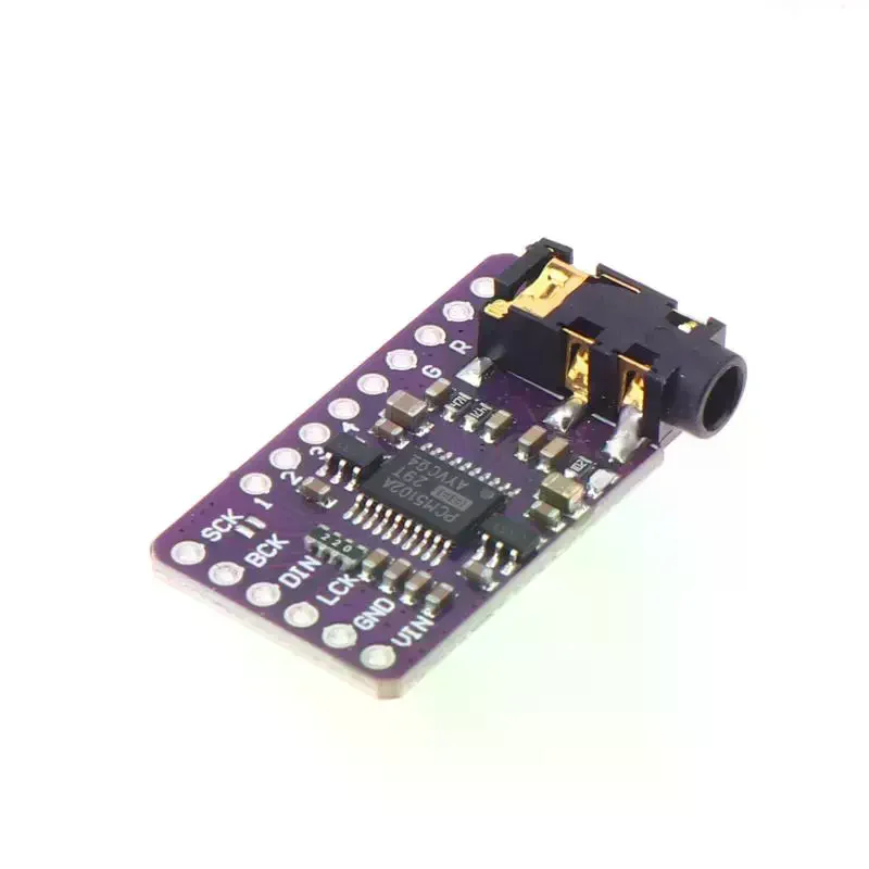 Zdjęcie 4: Moduł odtwarzacza GY-PCM5102 I2S, interfejs I2S, dekoder DAC PCM5102A dla Raspberry Pi, płytka formatu PHAT, cyfrowa płytka audio PCM5102