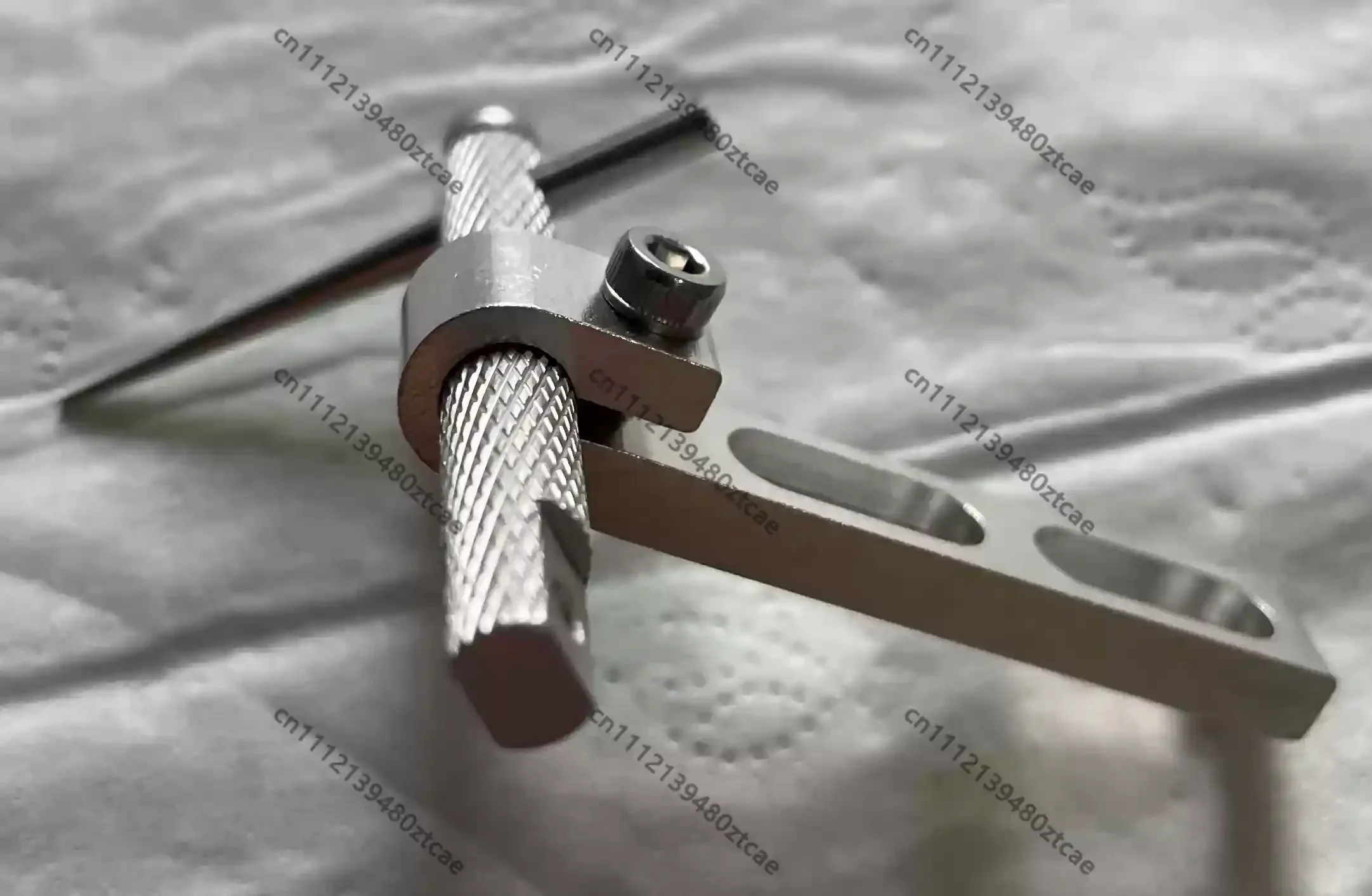 Aluminum Tray Air Needle Mount Bracket OD3.0 ID0.5 Tip Dia0.7 Total Length38 for Vibration Plate