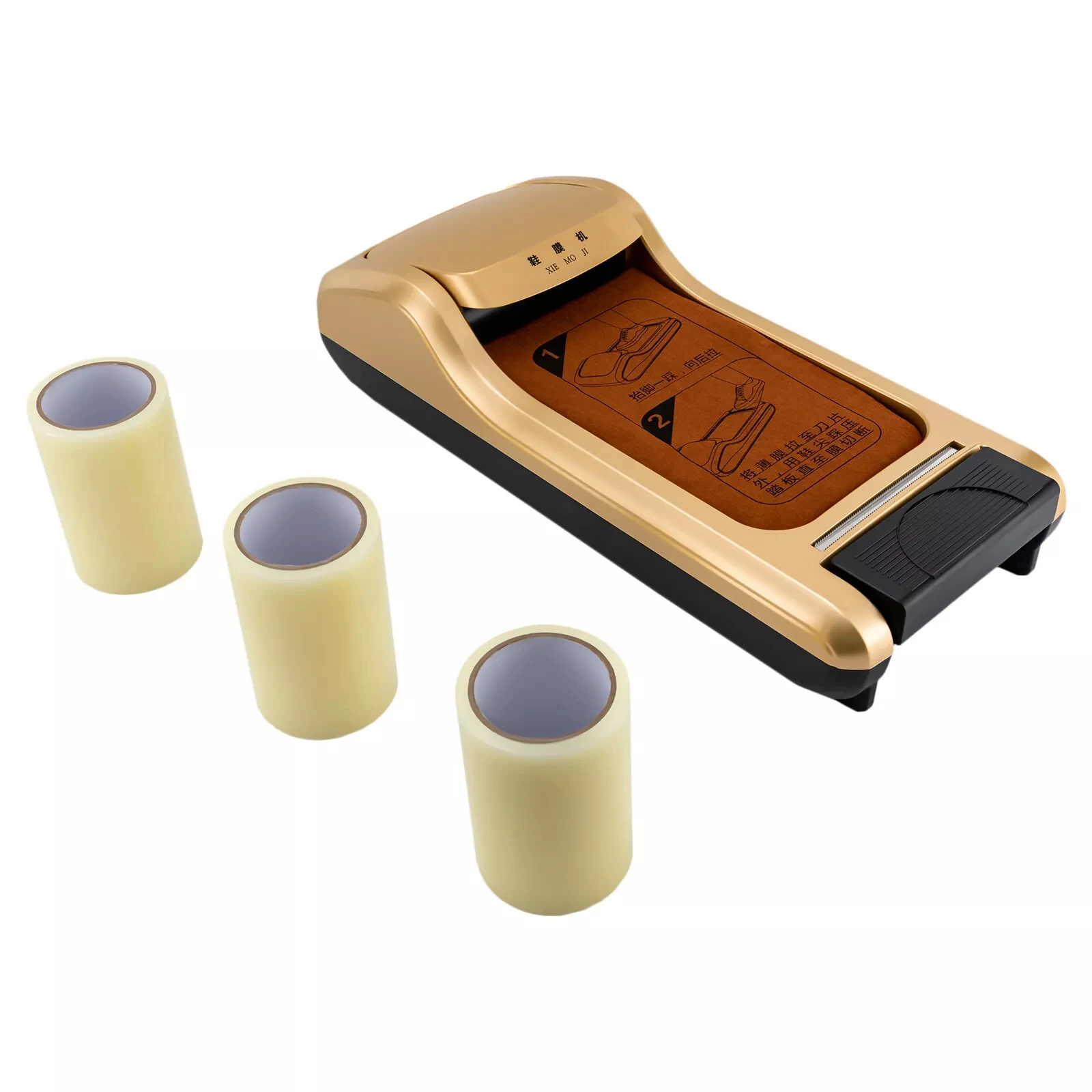 أغطية الأحذية التي تستخدم لمرة واحدة ضد الماء ، آلة توزيع الأفلام ، النظافة والحماية ، 3 لفات