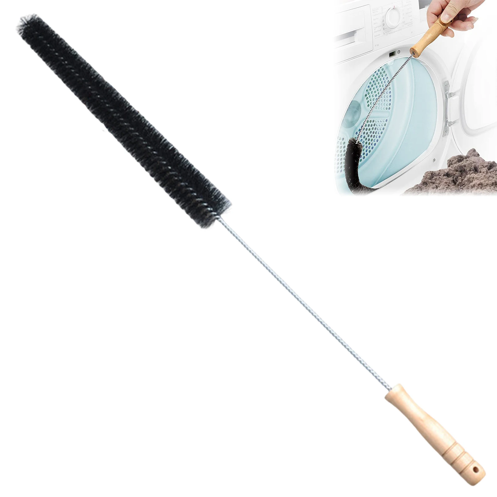 Washing Machine Cleaning Brush Flexible Multipurpose Trap Cleaner Brush for Pipe Fume Hood Cleaning