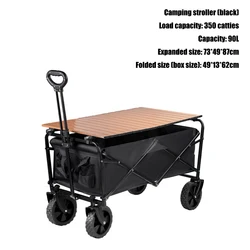 Load-Bearing Camper, Extra Large Outdoor Cart, Folding Push Camping, Portable Picnic