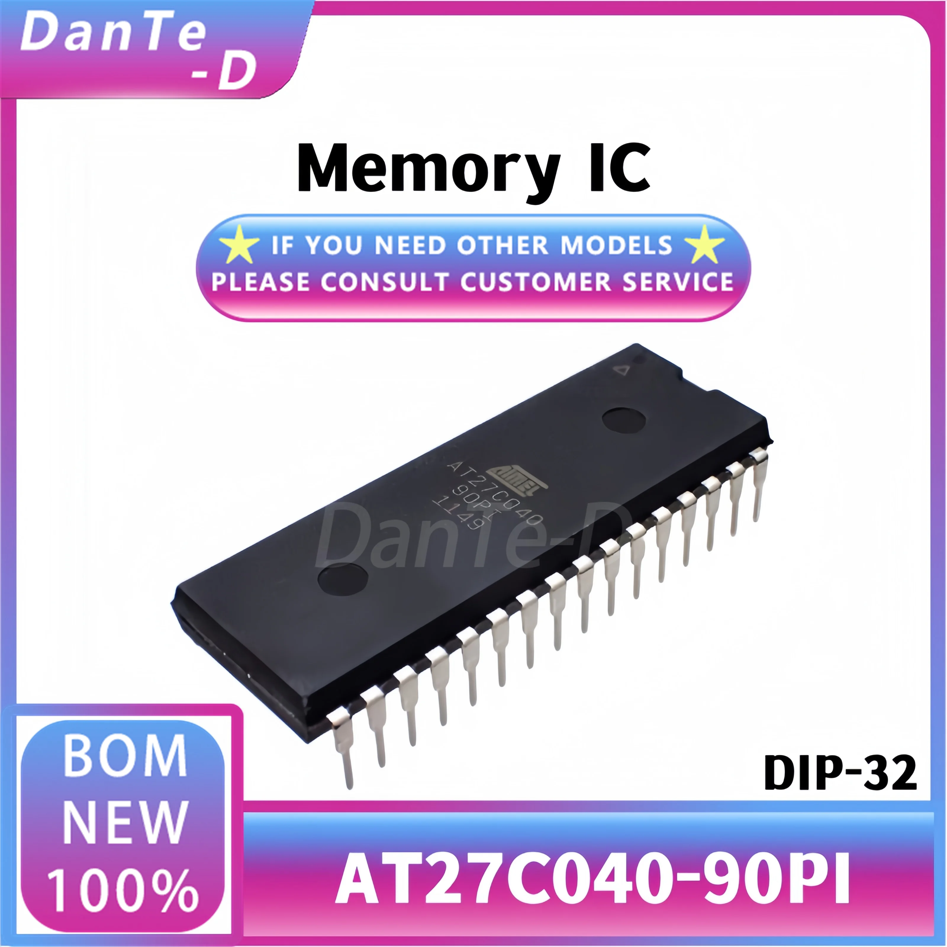 AT27C040-90PI package DIP-32 memory IC chip original authentic