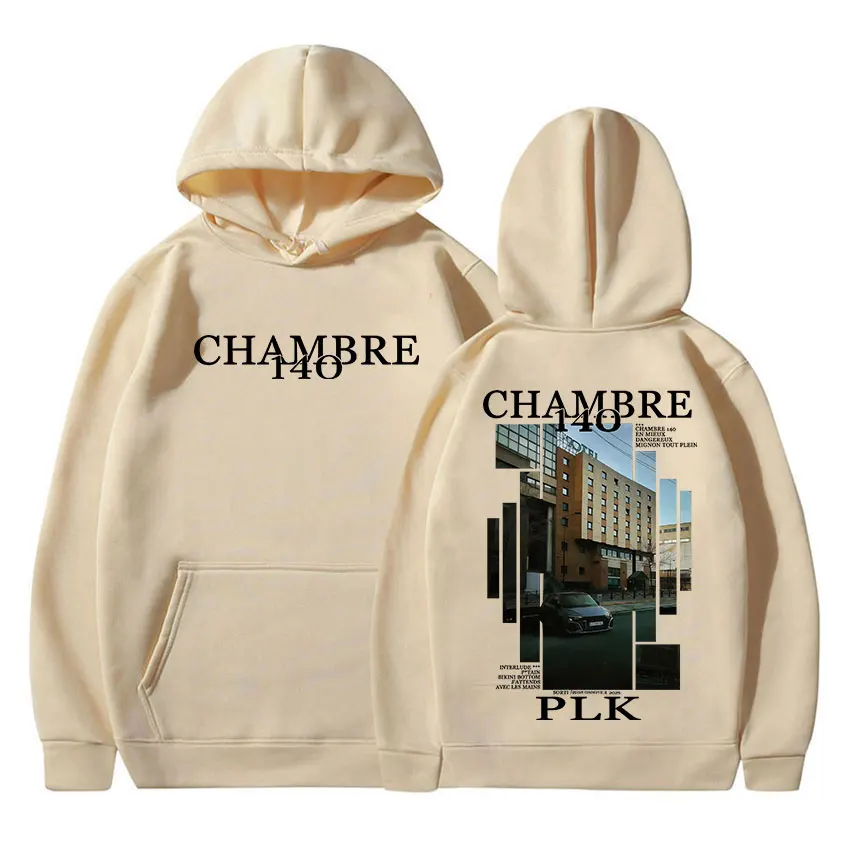 Rapper Plk CHAMBRE 140 Pt3 Tour 2025 Autumn/Winter New Collection Hot Selling Men's Women's Hip Hop Super Large Cotton Hoodie