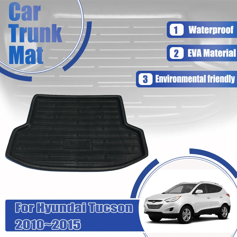 

Car Trunk Mats For Hyundai Tucson IX35 LM 2010~2015 Waterproof Rear Trunk Storage Pad EVA Boot Covers Cargo Rug Auto Accessories