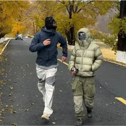 Men's Thicken Hooded Parkas Y2k Breathable Solid Padded Coat Men Punk Hoodies Jackets Autumn Winter Warm Jacket Wadded Clothing
