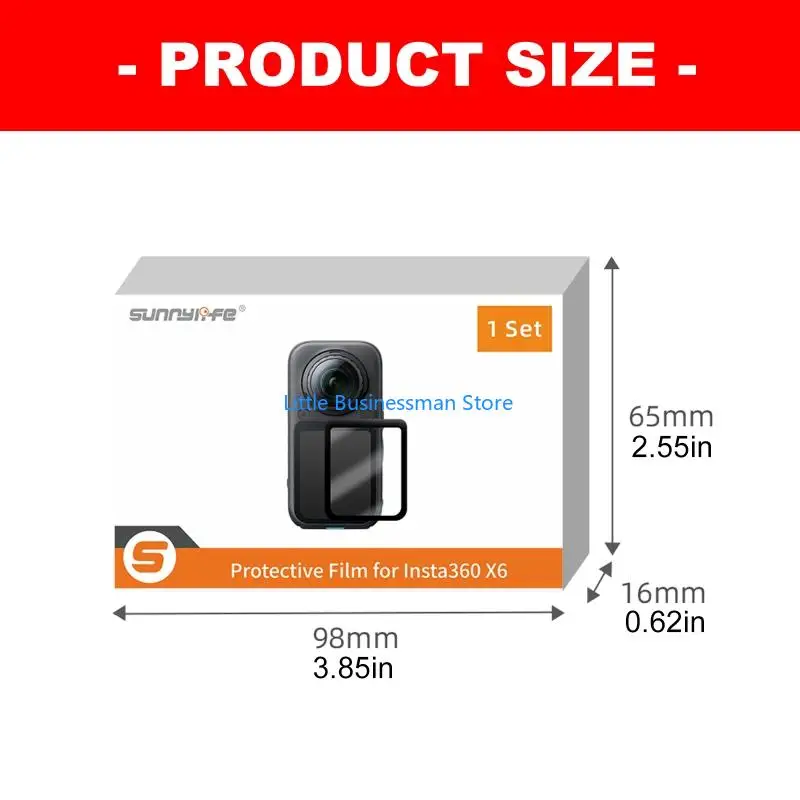 Kratzfester Kamera-Displayschutz aus 9H-gehärtetem Glas für klarer Displayschutz und Zubehör zum Entfernen von – Detail 6